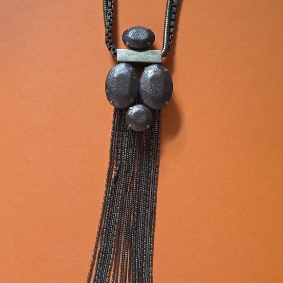 Silpada Accessories - Silpada Leather Together 30 Long Necklace Brass Leather KRN0015